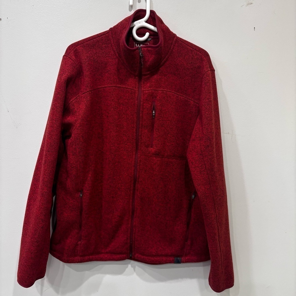 L.L Bean Full Zip Slightly Fitted Fleece Jacket Men’s Size Large REG